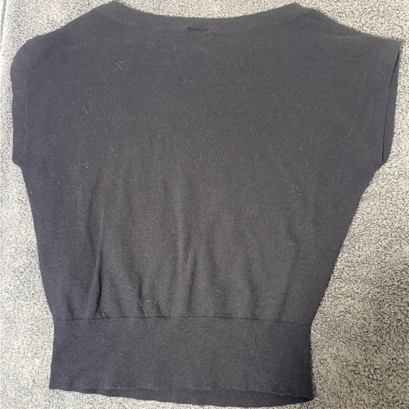 Ann Taylor Black Knit Top- Size S - Picture 3 of 5